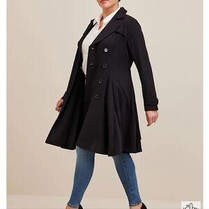 Stylish Black Trench Coat